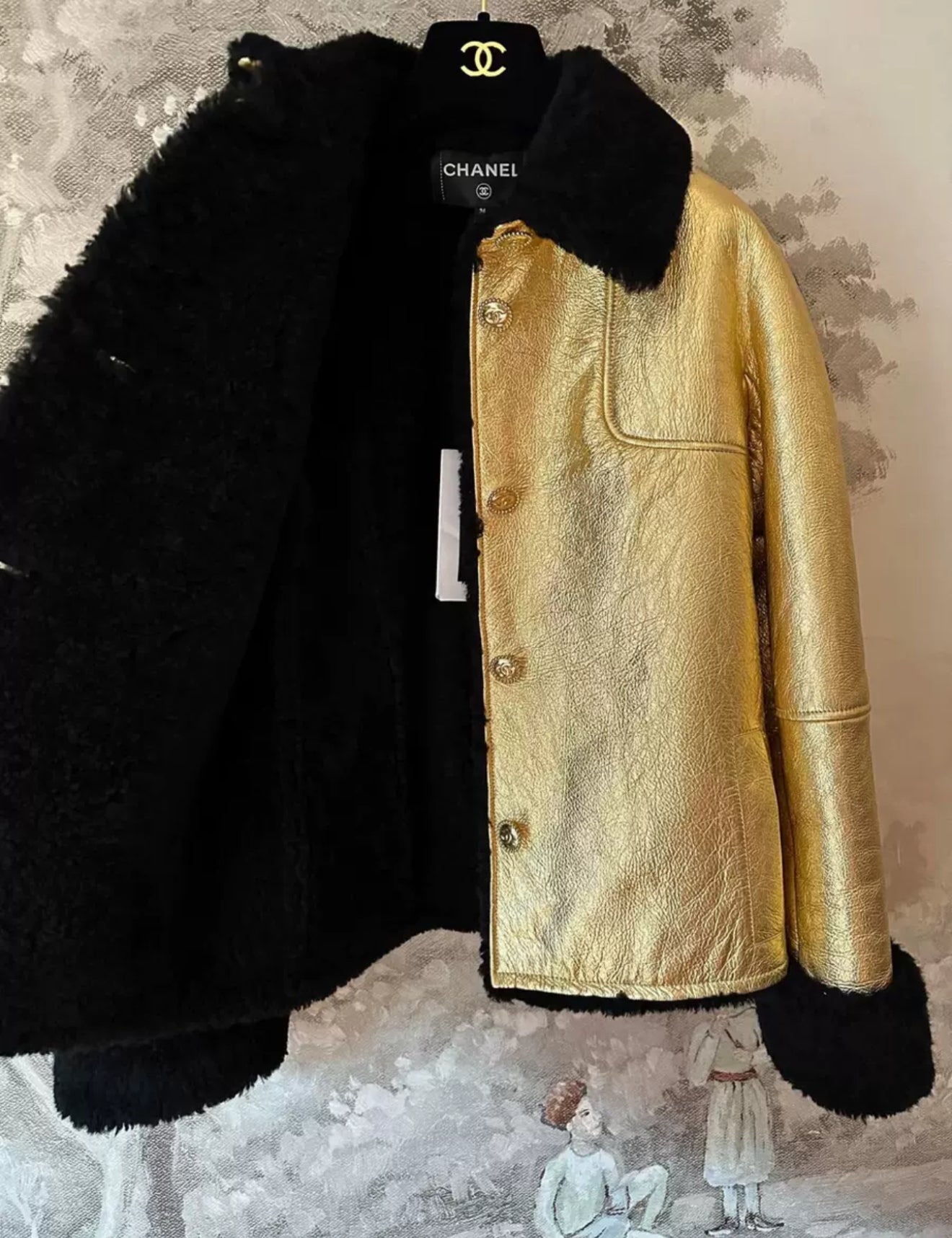 Chanel 22B Gold & Black Blouson