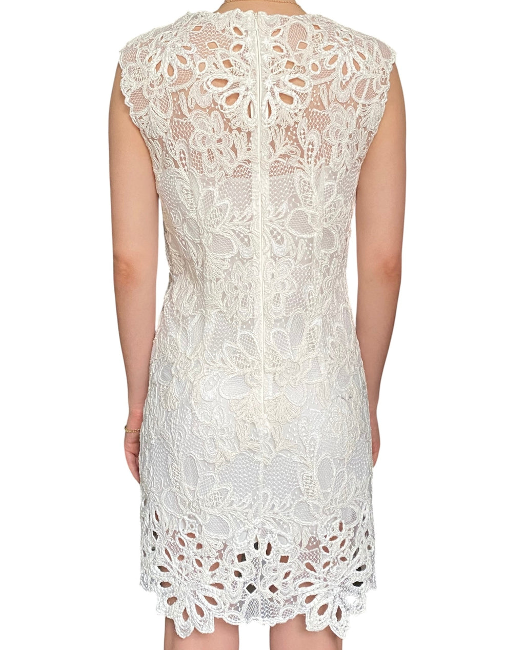 Ermanno Scervino White Lace Shift Dress - 44 / US 8