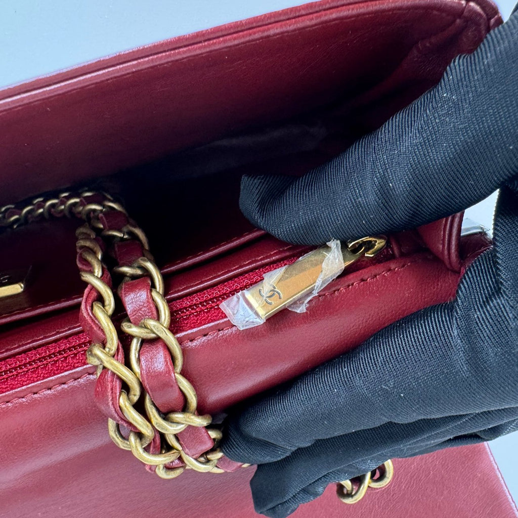 Chanel Runway Mosaic Medium Flap Bag in Red and Multicolor