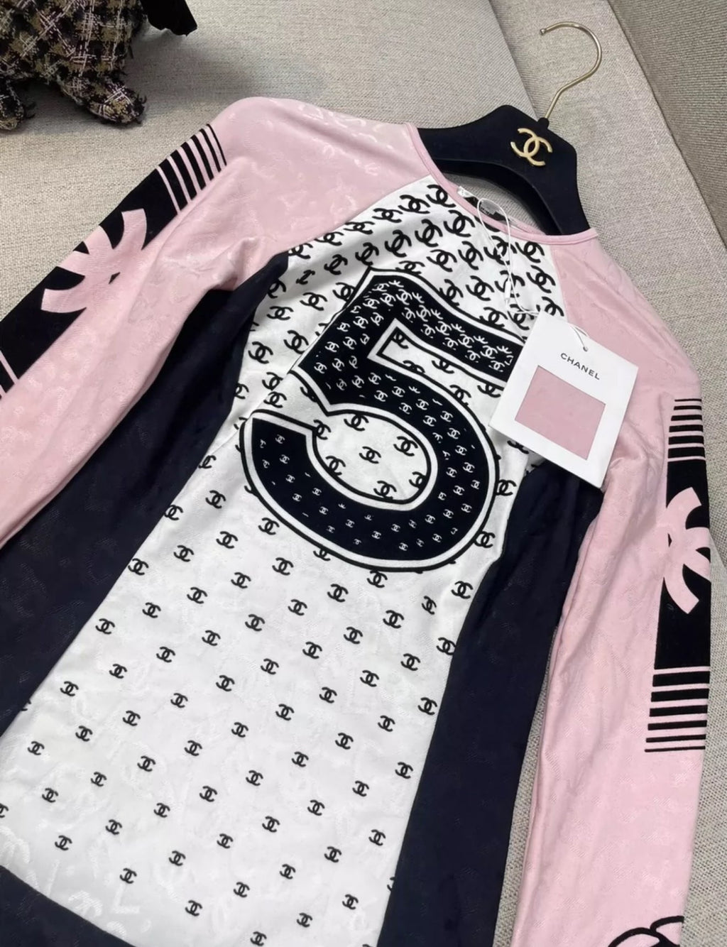 Chanel 22N N5 pink jumpsuit