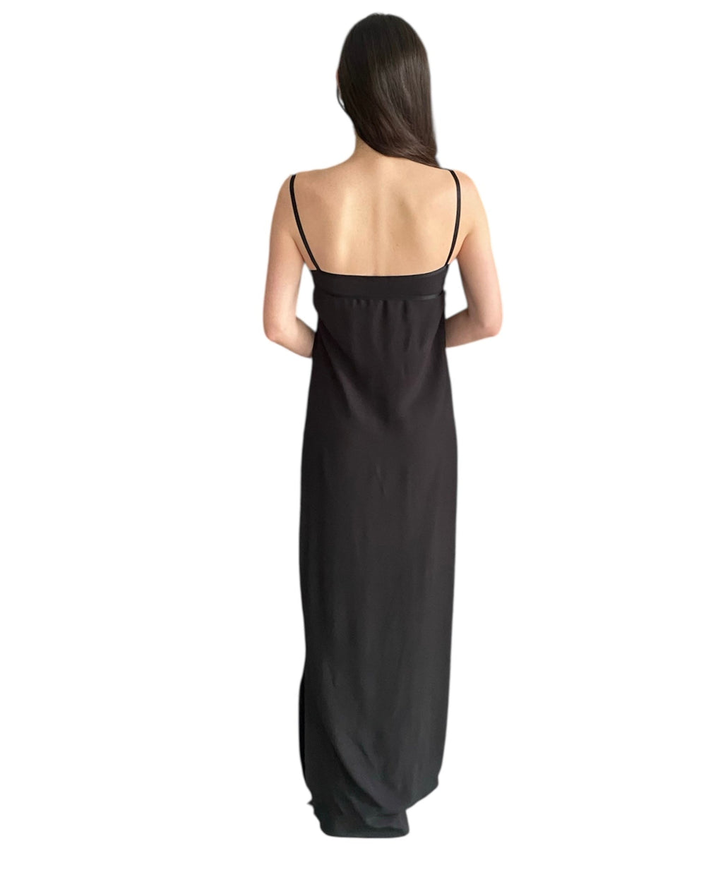 Saint Laurent Black Empire Slip Gown - 40 / 6