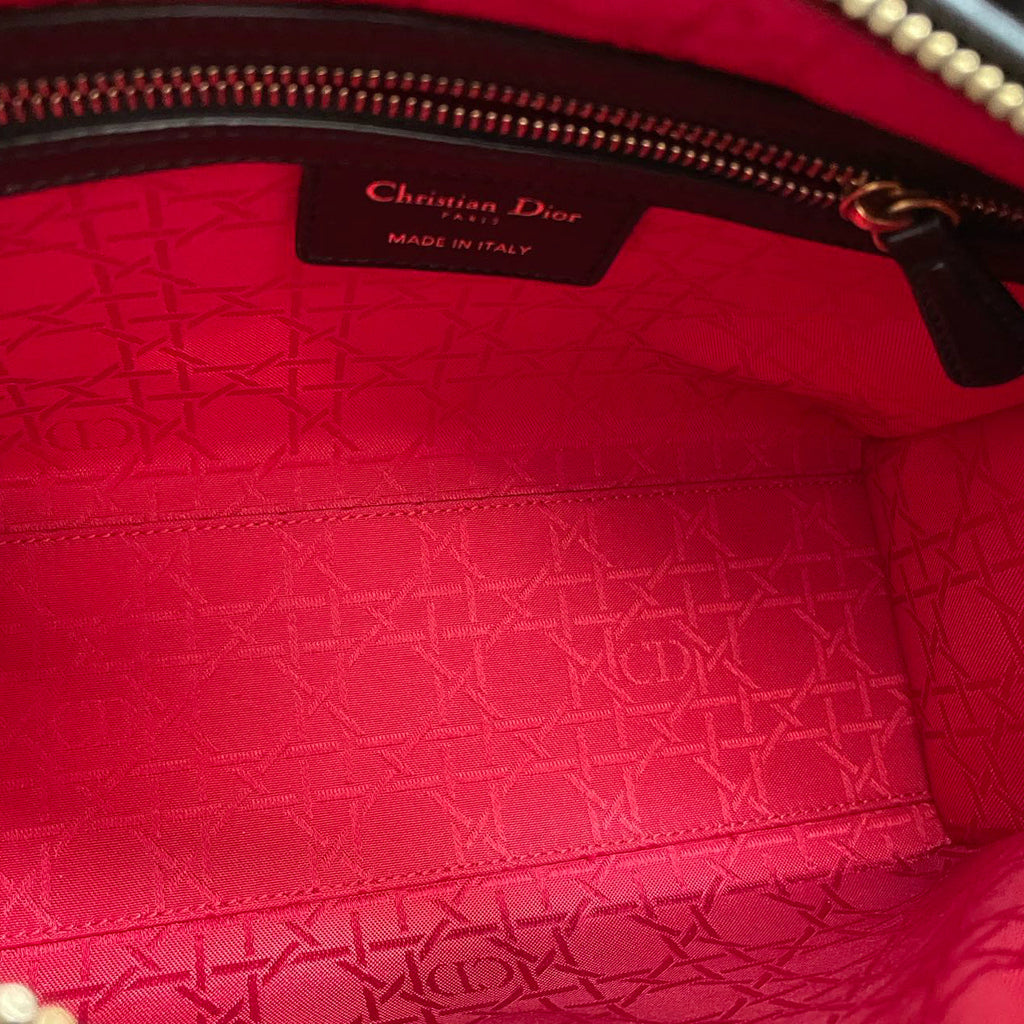 Christian Dior Black Medium Lambskin Leather with Gold Hardware from 2017