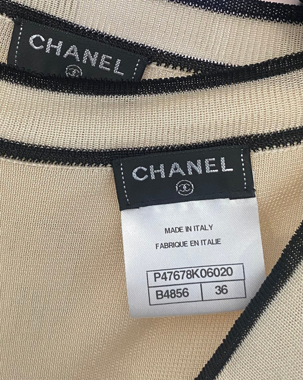 Chanel Beige 2014 Knit Tank igan / Dress Twin Set - FR36 / US 4