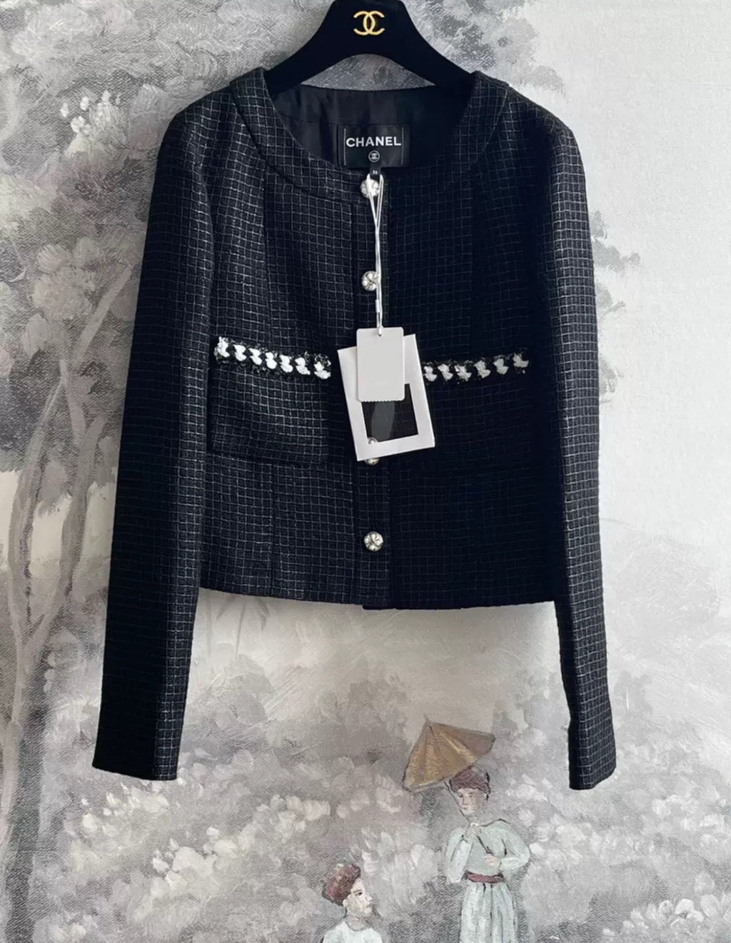 Chanel 24P black jacket