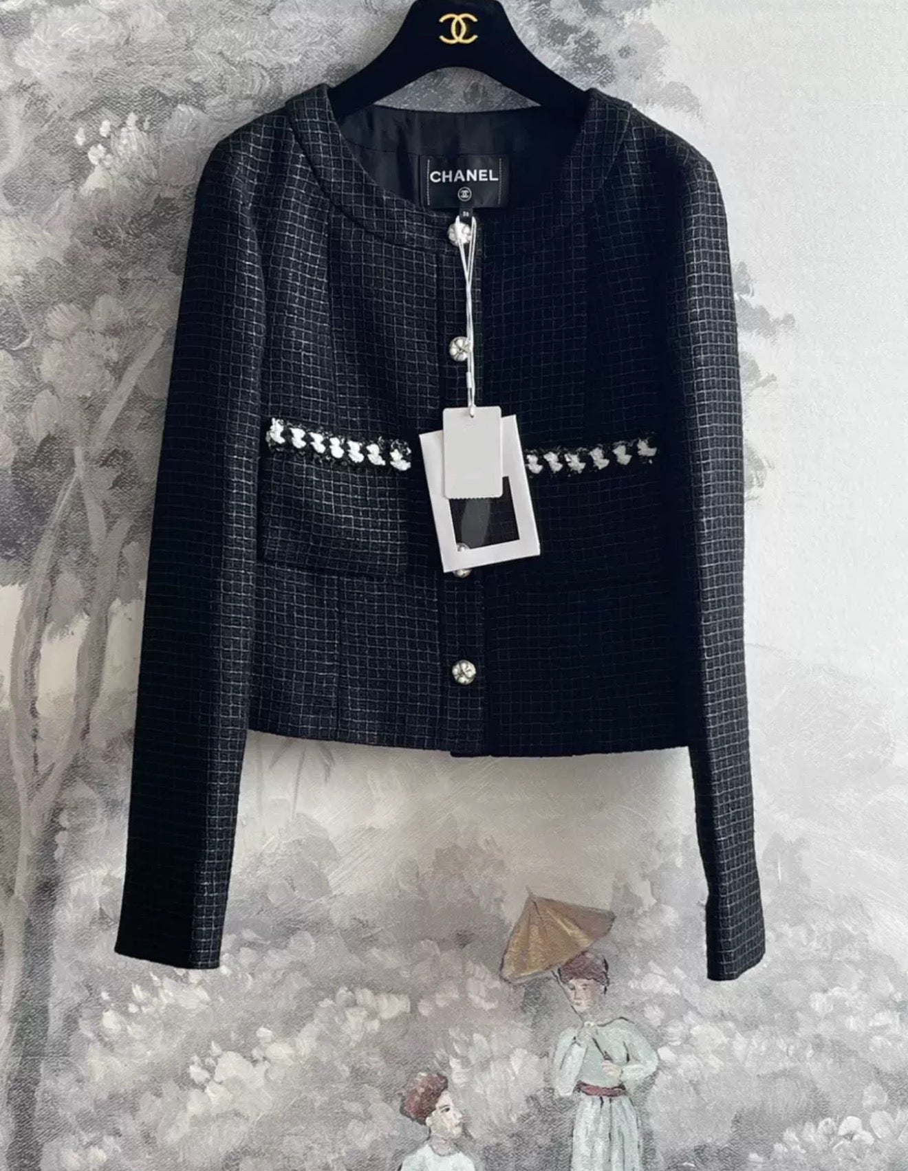 Chanel 24P black jacket