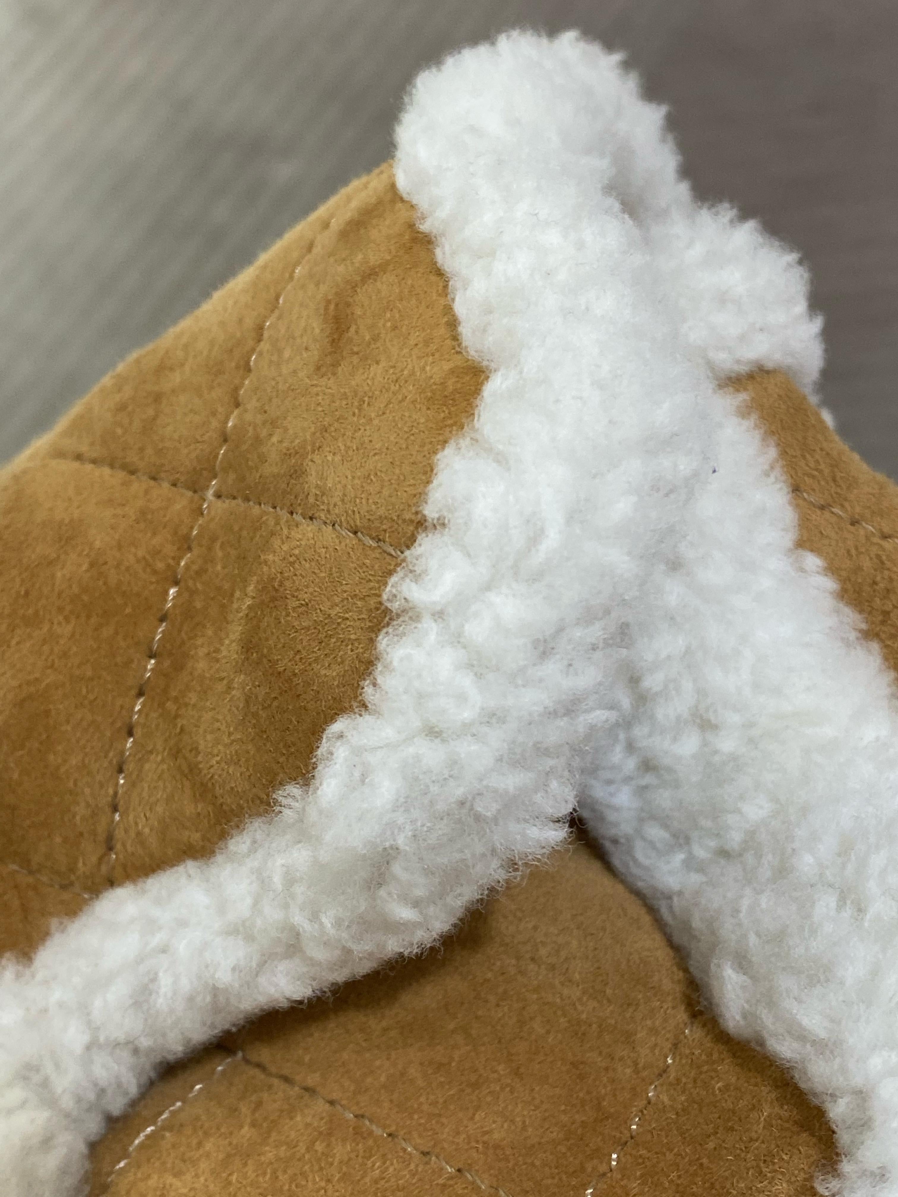 Chanel 18 Shearling Coco Neige Flap Bag