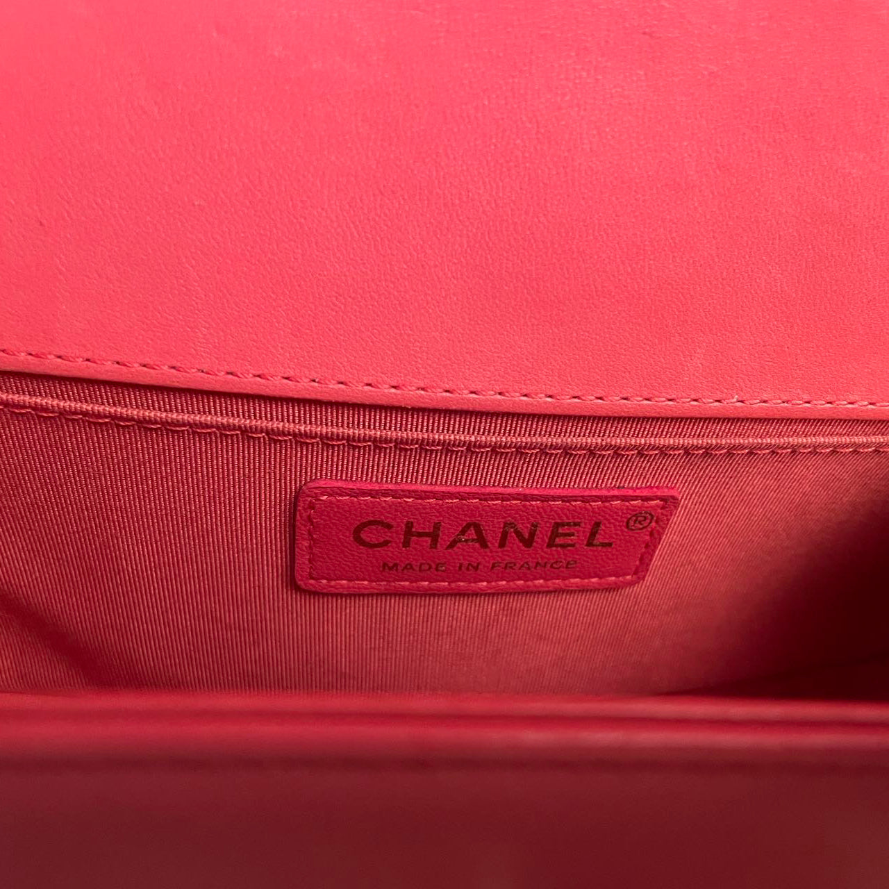 Chanel Lambskin Quilted Small Boy Flap Bag in Pink with Gold Hardware