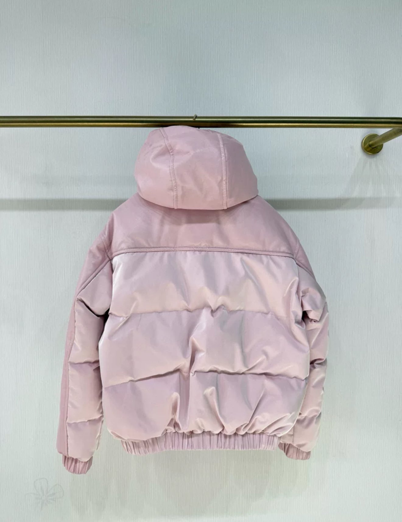 Chanel 22N coco neige ski series pink leather down jacket