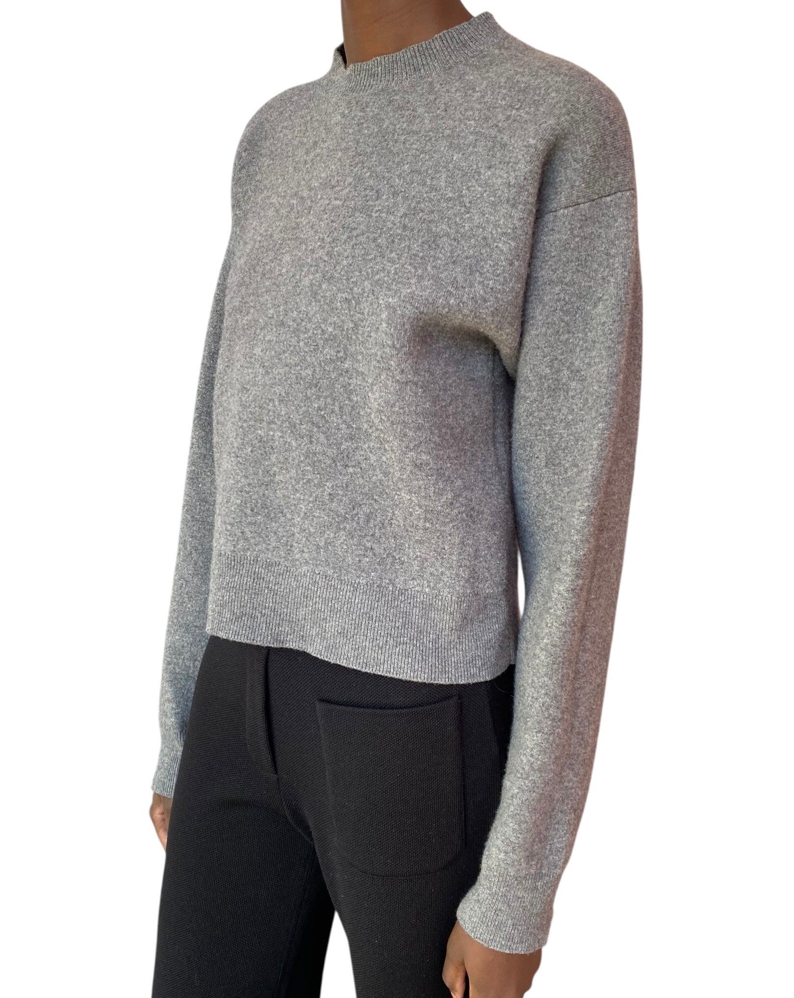 Jil Sander Grey Knit Crewneck Sweater - 38 / US 4