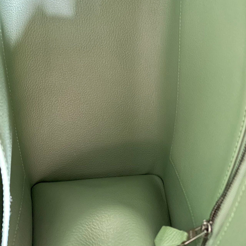 Hermes Birkin 30cm Sellier Bag In Vert Avocado Green Epsom Leather With Palladium Hardware