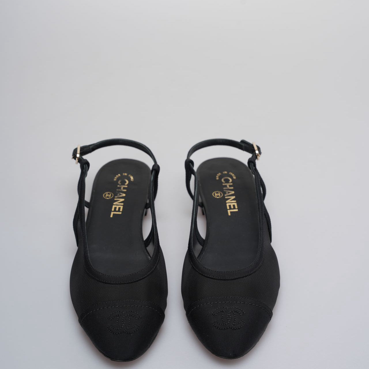 Chanel Slingback Sandals Size 39 in Black