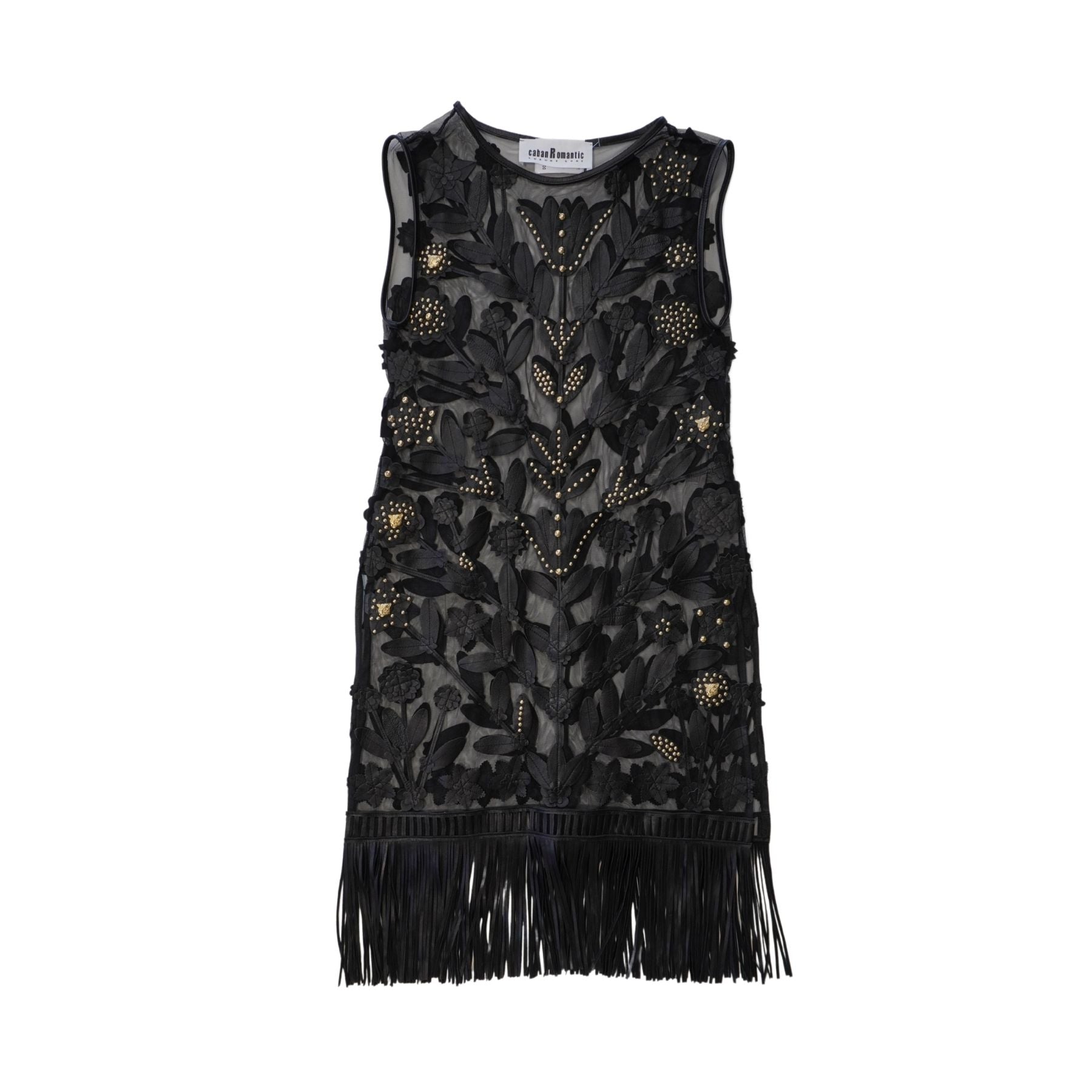 Caban Romantic Mesh Dress - Women's M