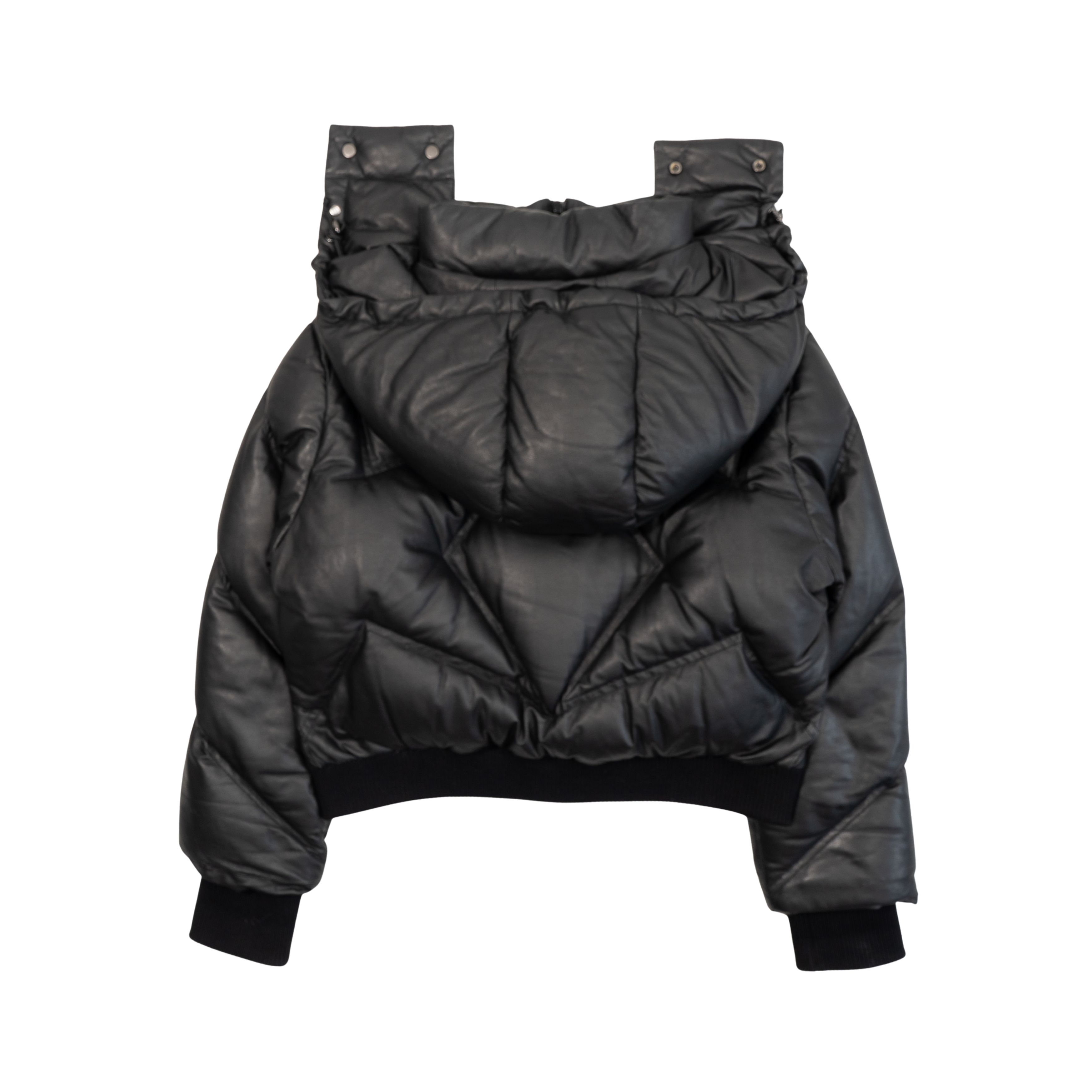 Camellia Quilted Leather Bomber Jacket - Women's S