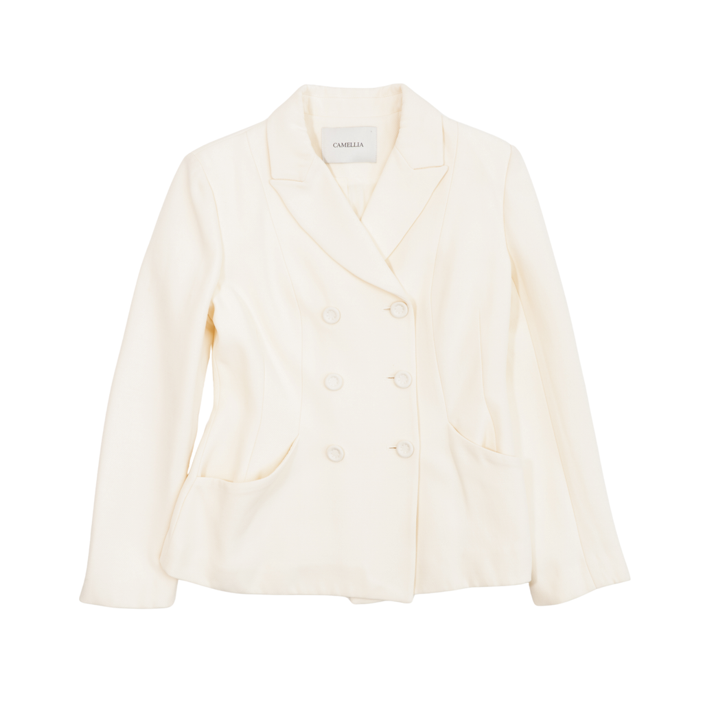 Camellia Fitted Blazer Jacket - Women's S