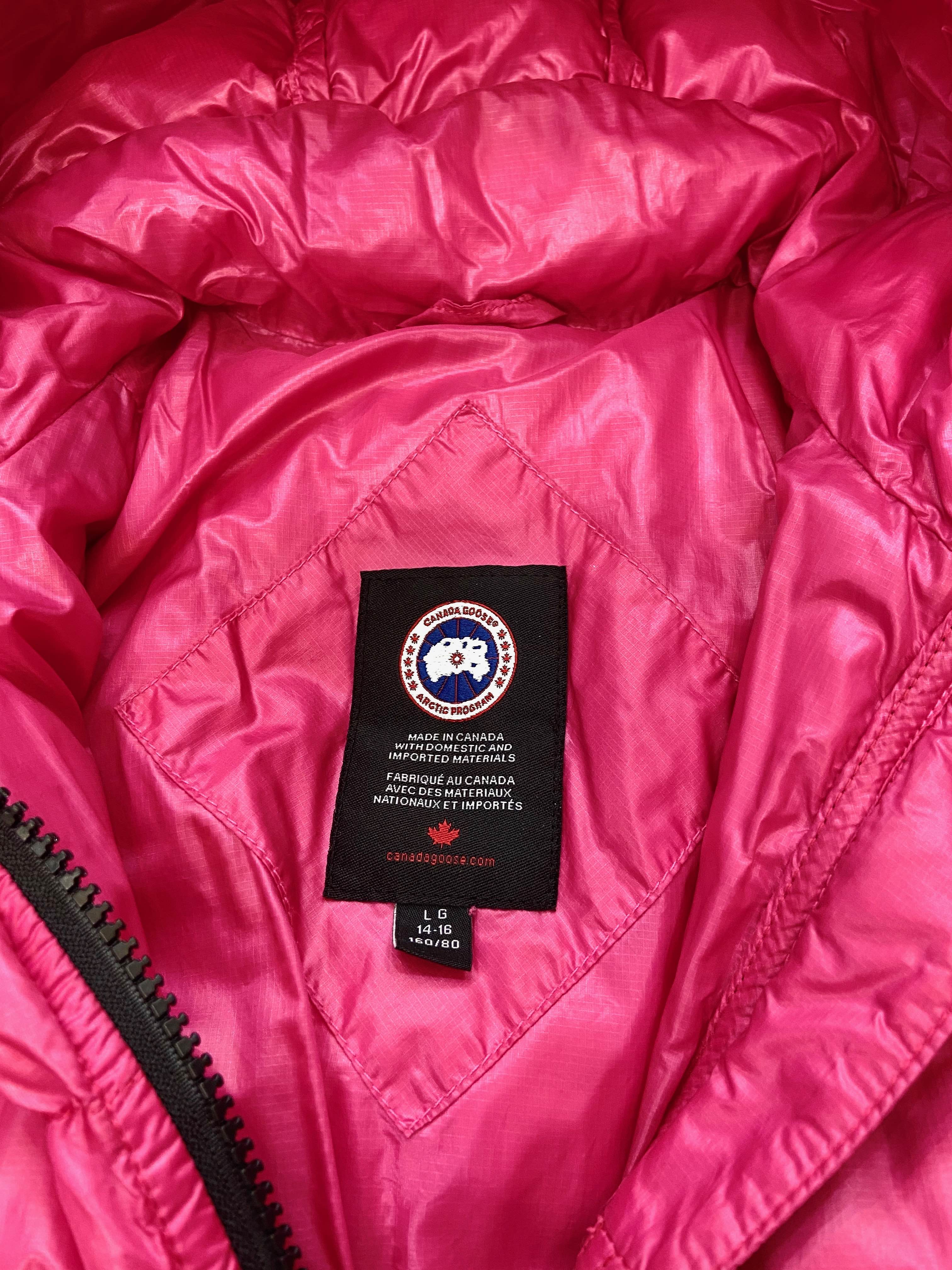 CANADA GOOSE RASPBERRY PINK GIRLS COAT
