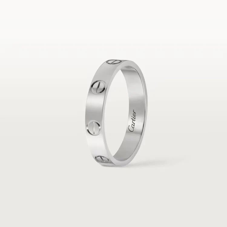 CARTIER 18K WHITE GOLD LOVE RING