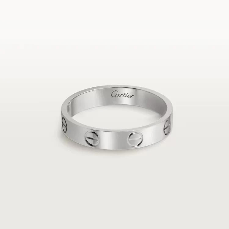 CARTIER 18K WHITE GOLD LOVE RING