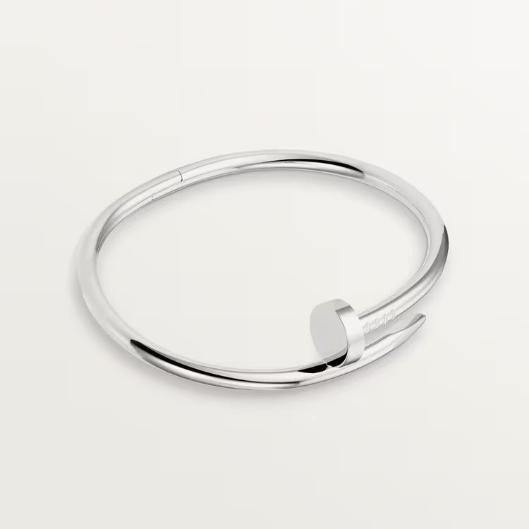 CARTIER JUSTE UN CLOU 18K WHITE GOLD BRACELET