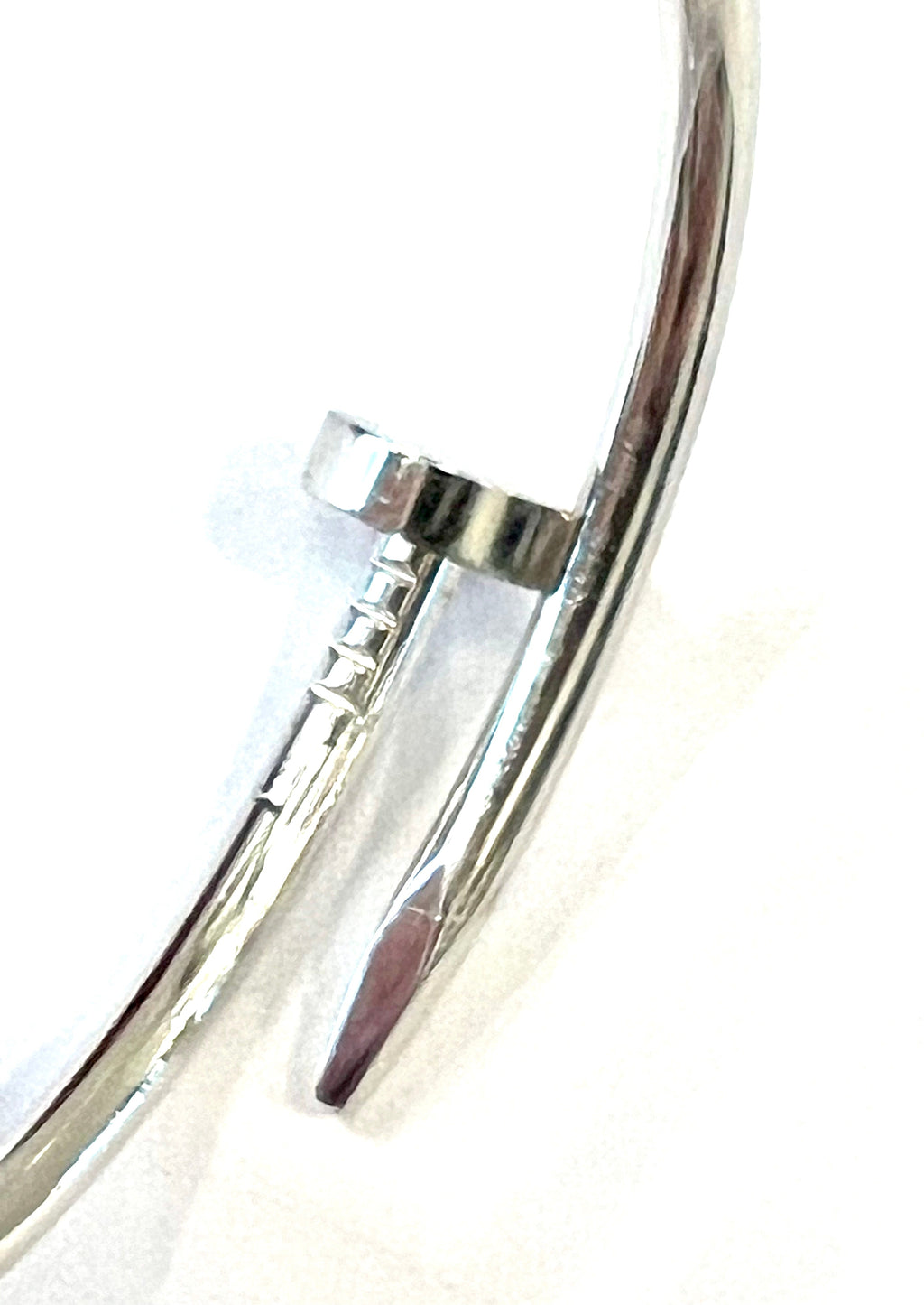 CARTIER JUSTE UN CLOU 18K WHITE GOLD BRACELET