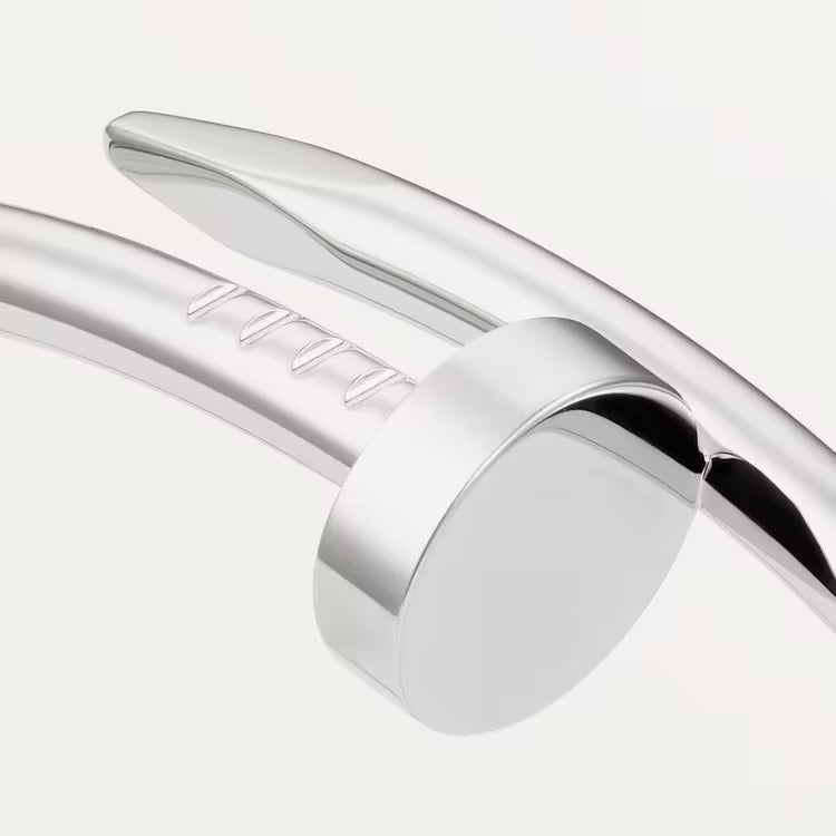CARTIER JUSTE UN CLOU 18K WHITE GOLD BRACELET