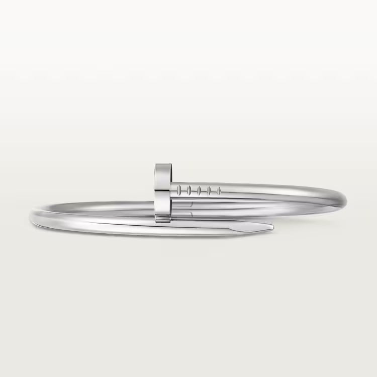 CARTIER JUSTE UN CLOU 18K WHITE GOLD BRACELET