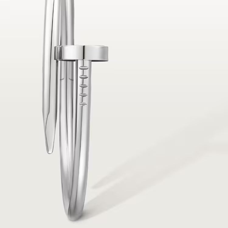 CARTIER JUSTE UN CLOU 18K WHITE GOLD BRACELET