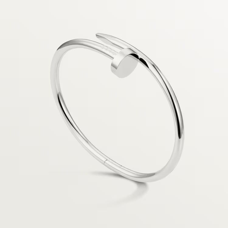 CARTIER JUSTE UN CLOU 18K WHITE GOLD BRACELET