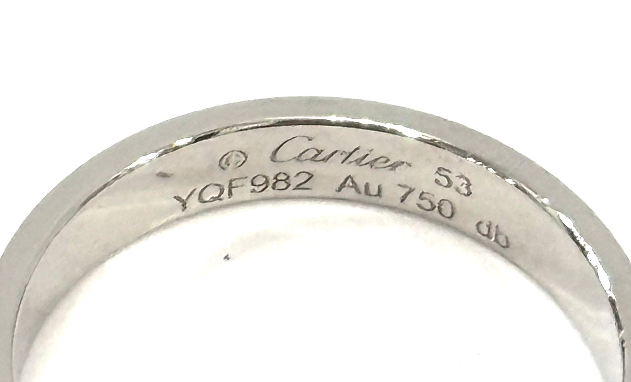 CARTIER 18K WHITE GOLD LOVE RING