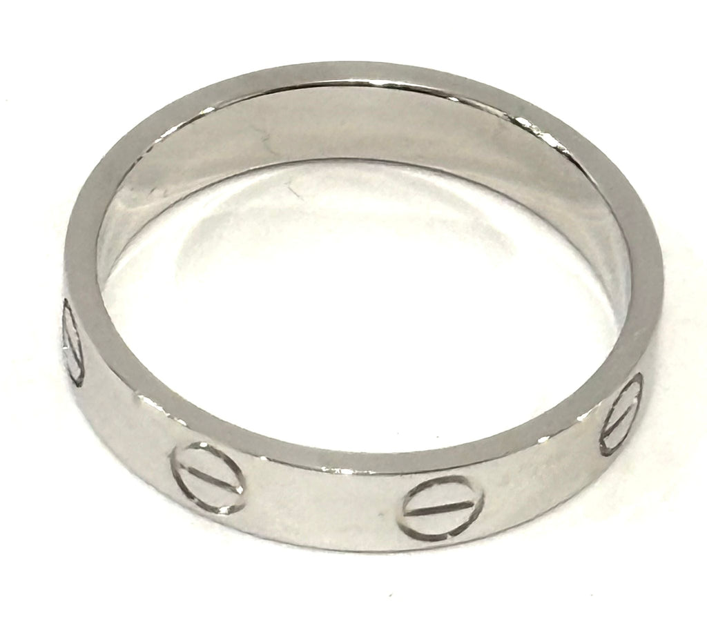 CARTIER 18K WHITE GOLD LOVE RING