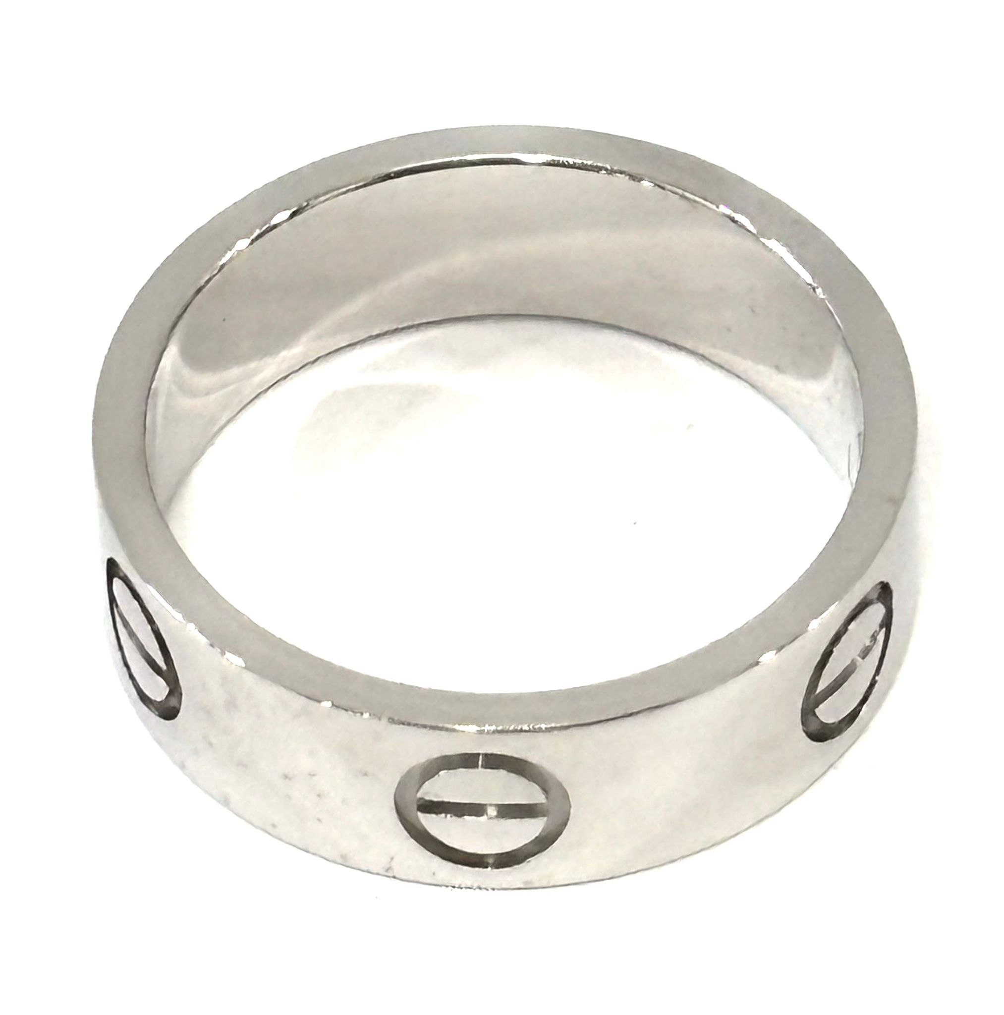 CARTIER 18K WHITE GOLD 5.5MM LOVE RING