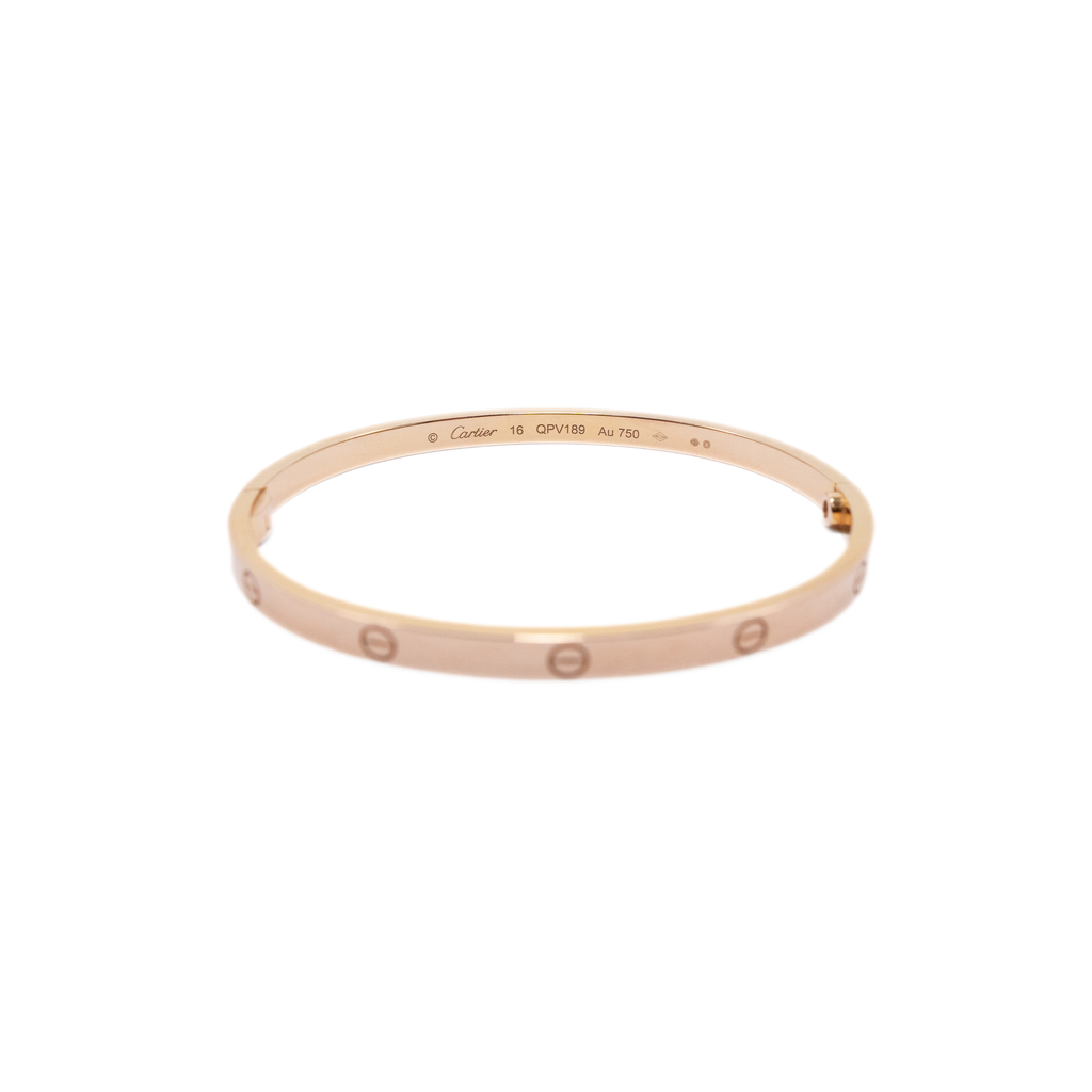 Cartier 18k Rose Gold 'Love' Bracelet - 16