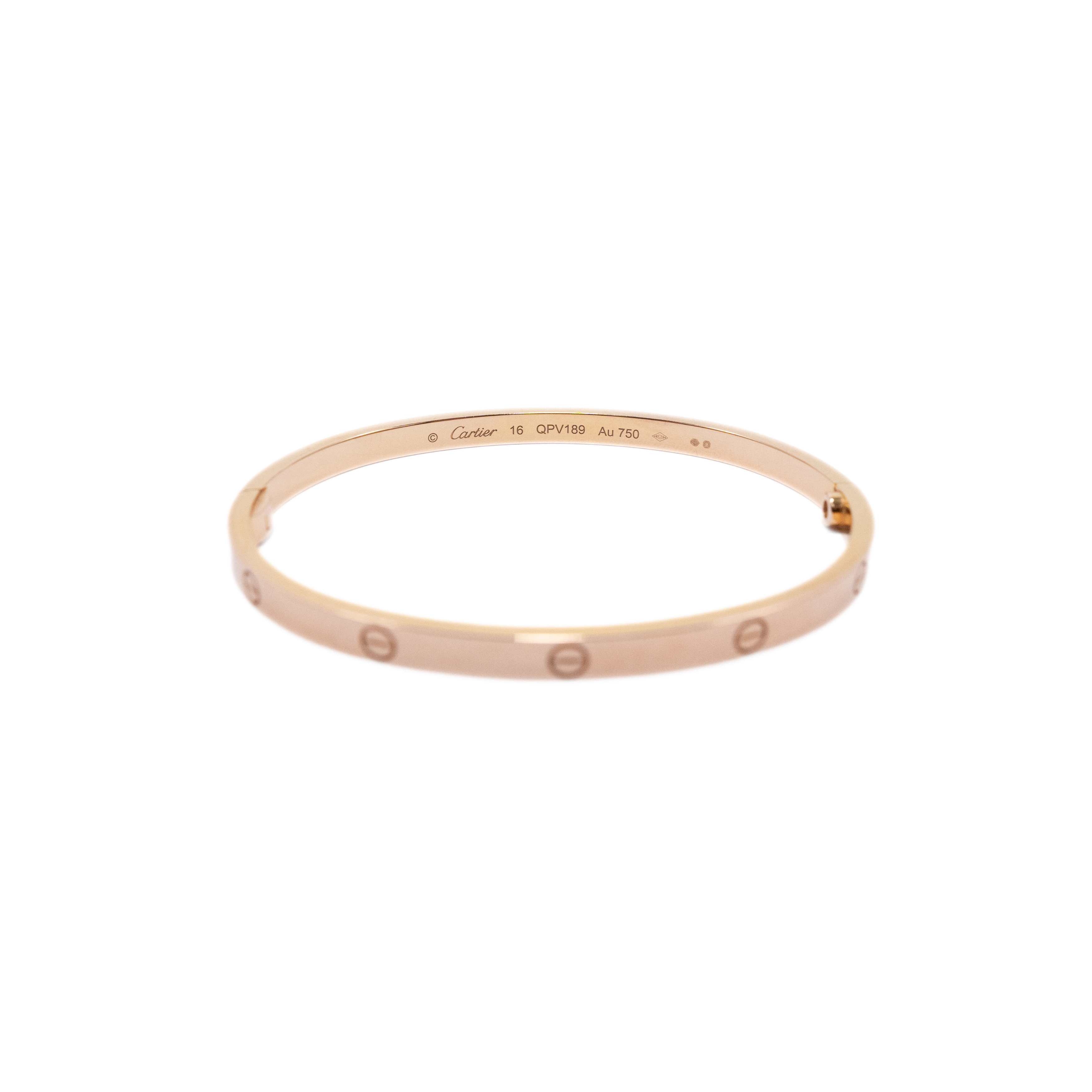 Cartier 18k Rose Gold 'Love' Bracelet - 16