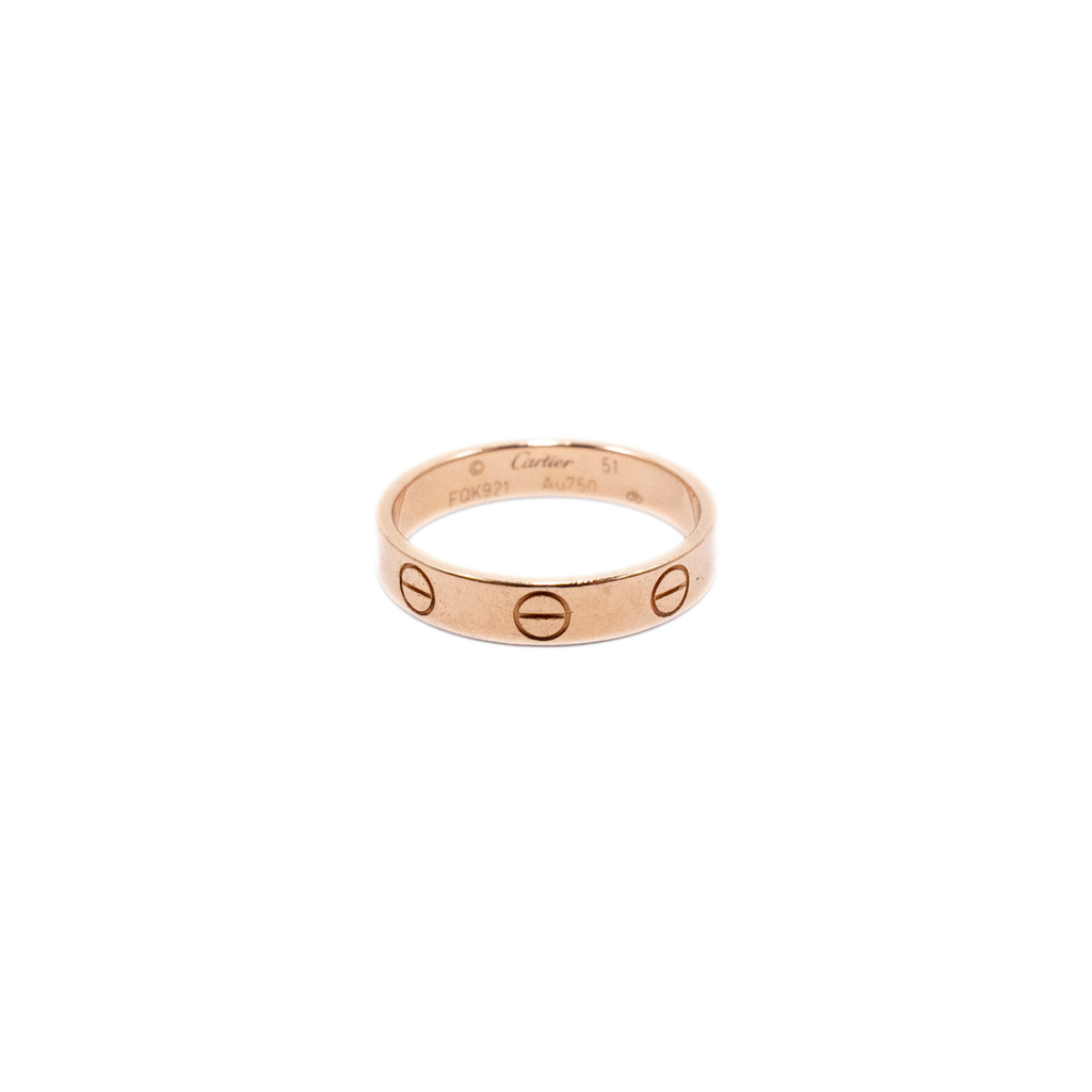 Cartier 18k Rose Gold 'Love' Ring - 51