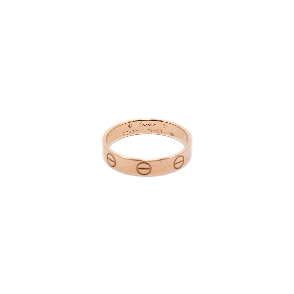 Cartier 18k Rose Gold 'Love' Ring - 51
