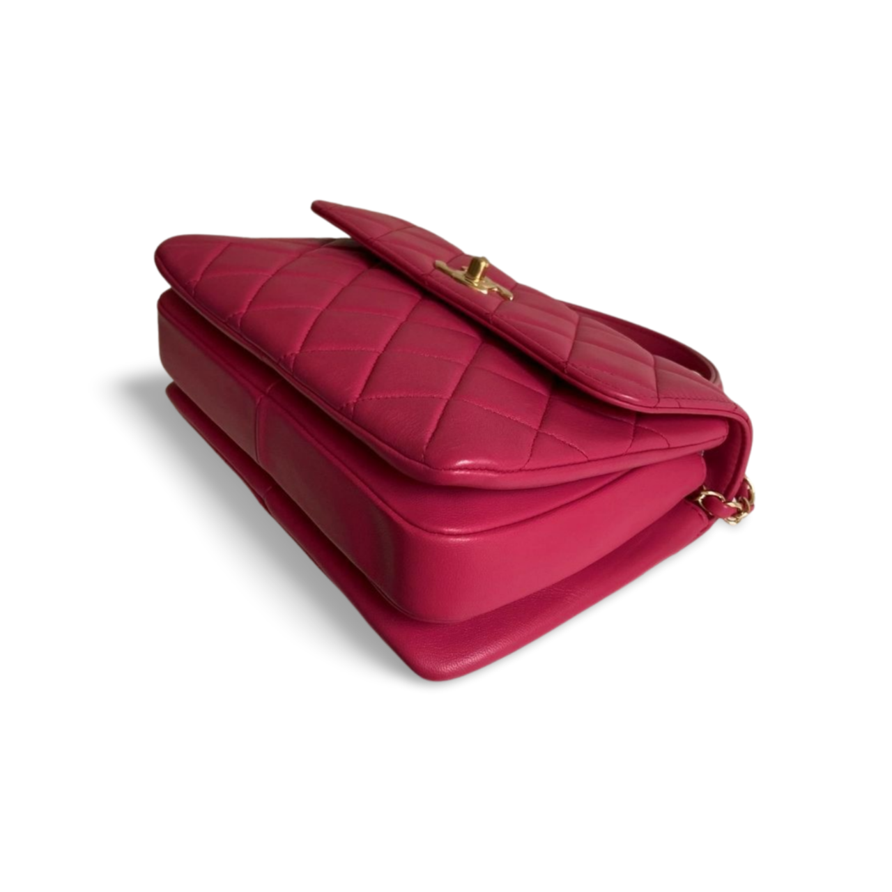 Chanel Small Trendy CC Bag in Hot Pink with Gold Hardware