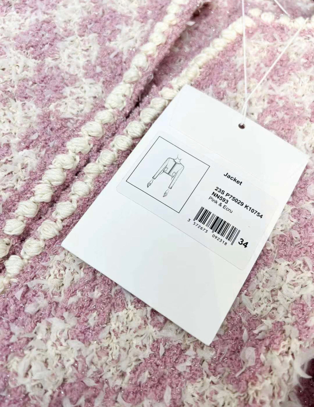 Chanel 23s pink and purple igan size 34