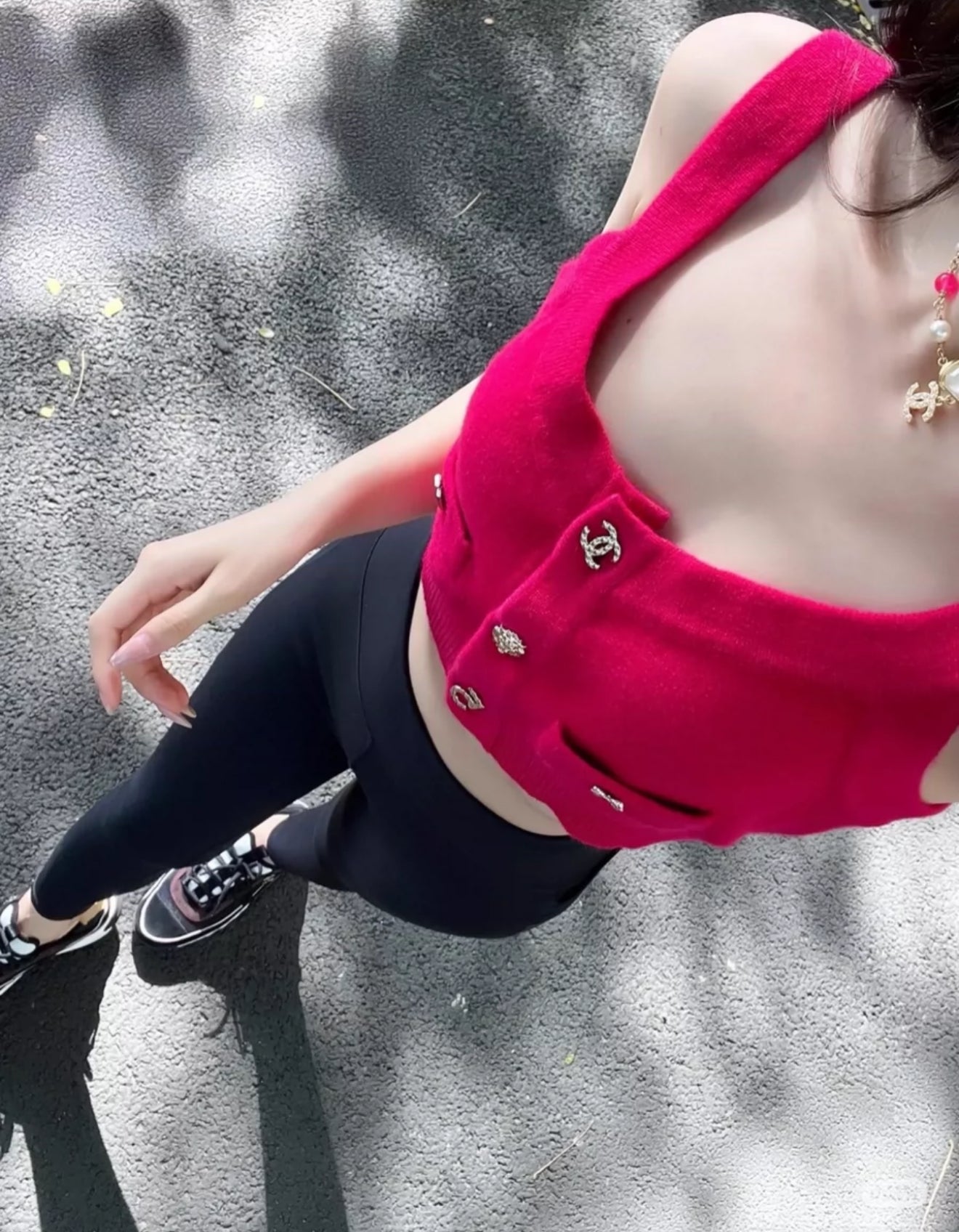 Chanel 22B Fuchsia Top
