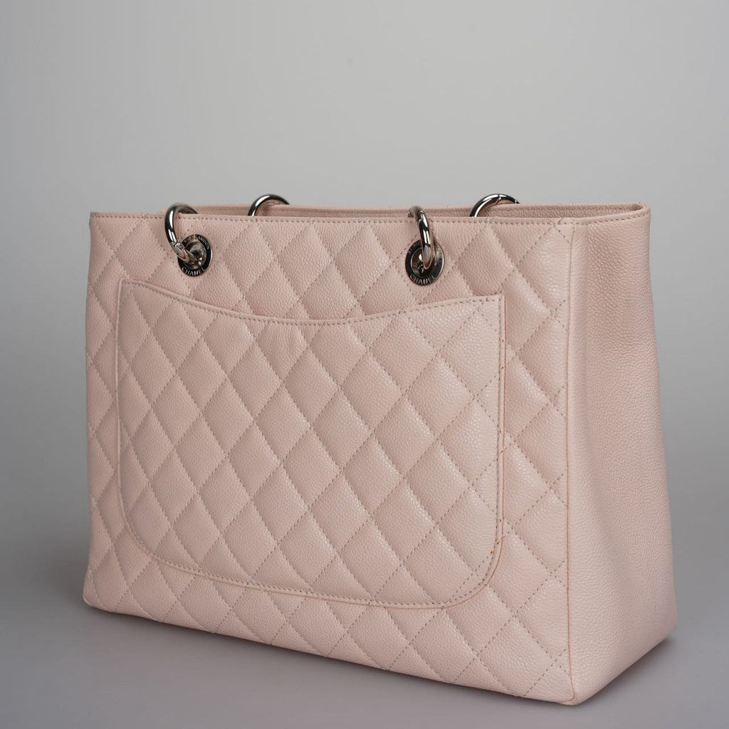 Chanel Pink Grand Shopping Tote Light Pink GST Bag in Caviar