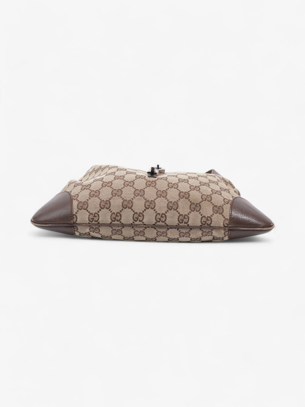 Gucci Vintage Jackie GG Supreme / Brown Canvas Small