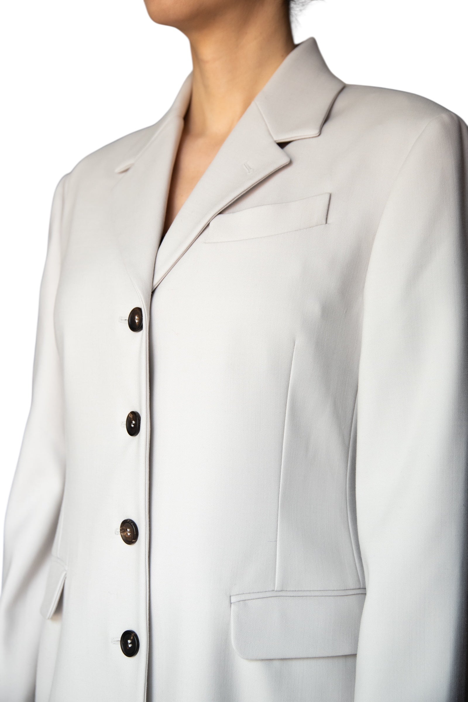 Brunello Cucinelli Ivory Wool Blend Blazer - IT 44 / US 8