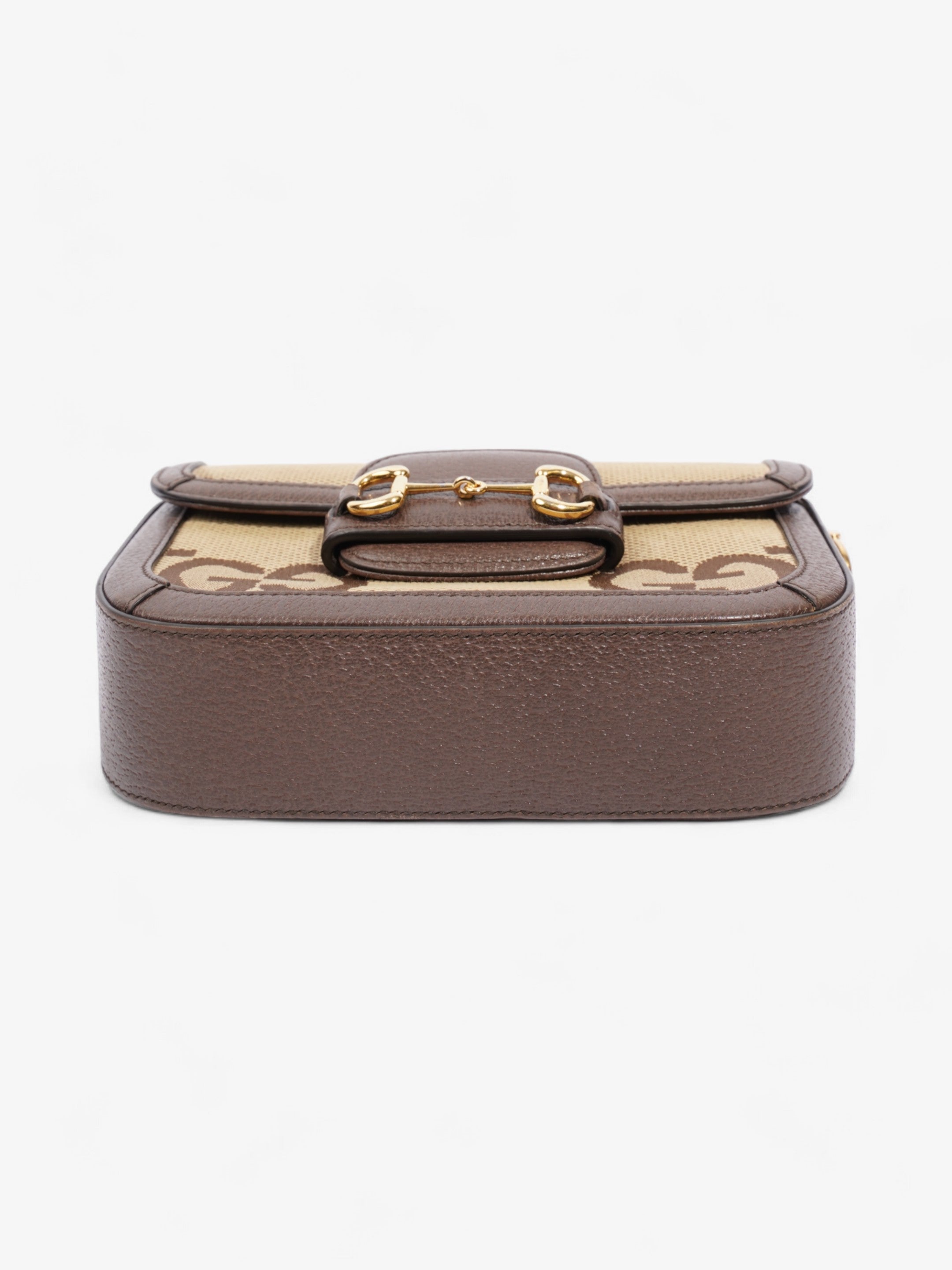 Gucci  Horsebit 1955 Beige And Jumbo Jumbo GG Canvas Mini