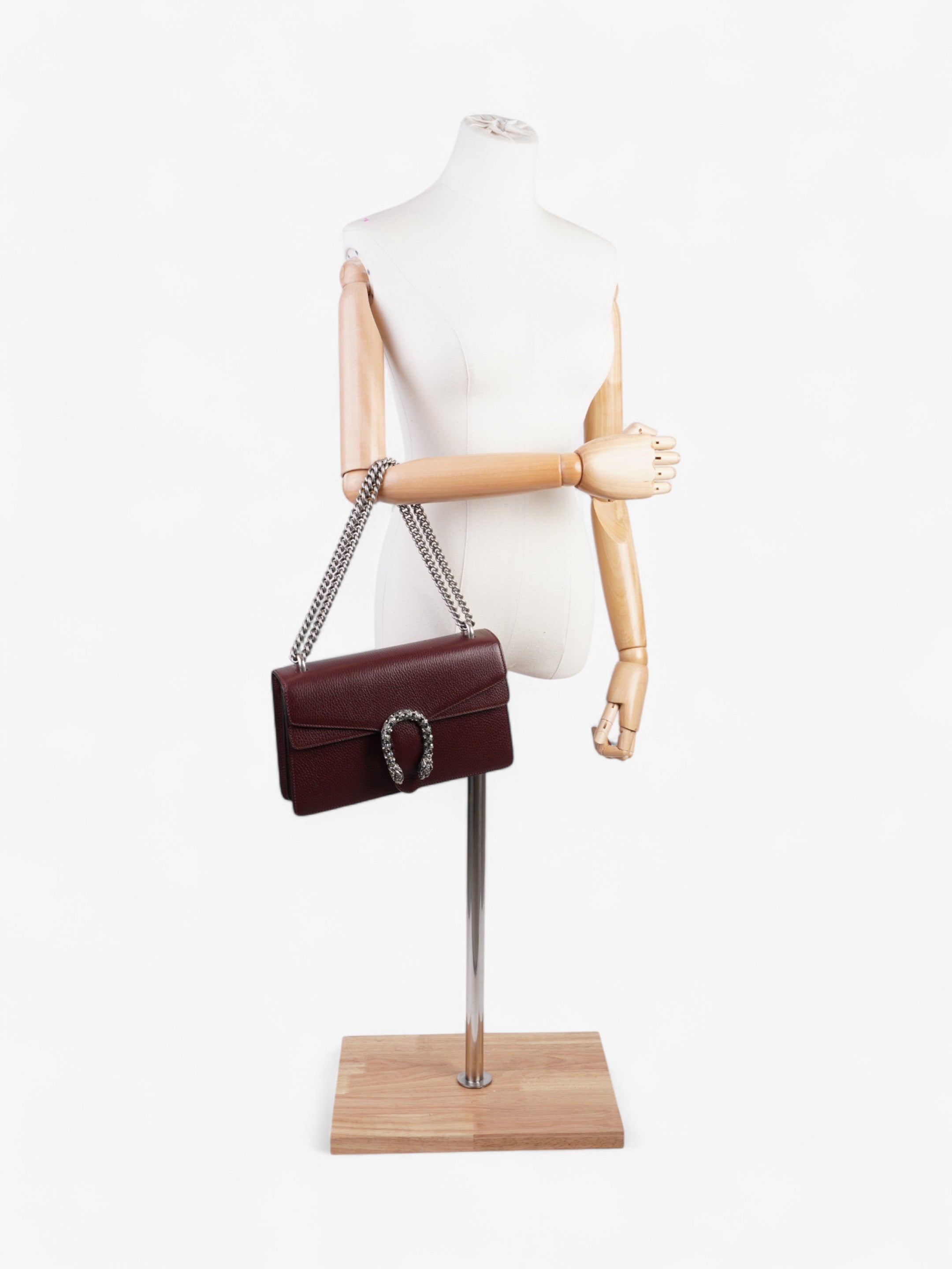 Gucci Dionysus Burgundy Leather Small