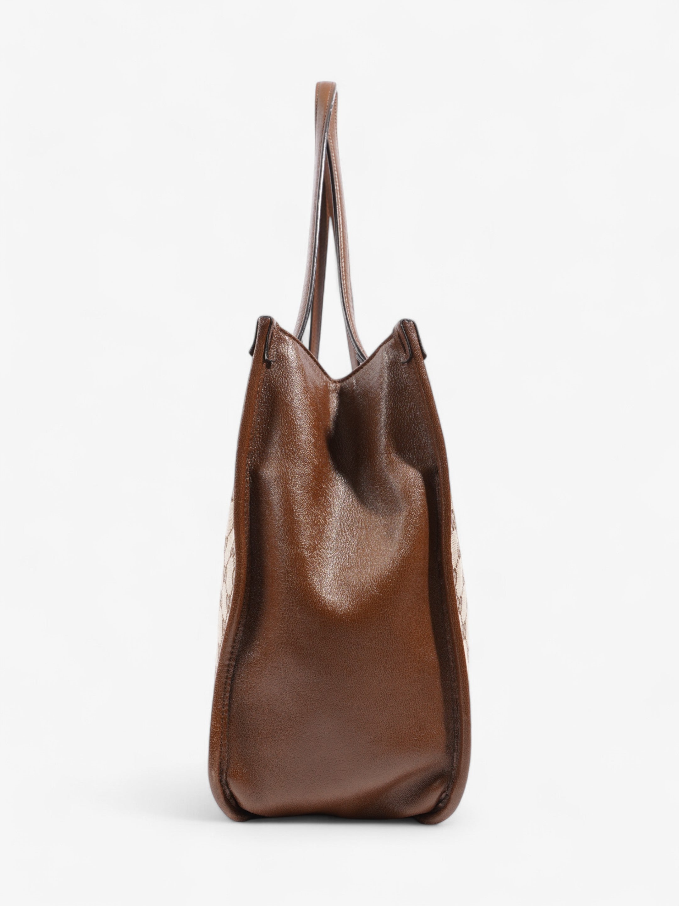 Gucci Horsebit 1955 Tote Beige / Brown Canvas