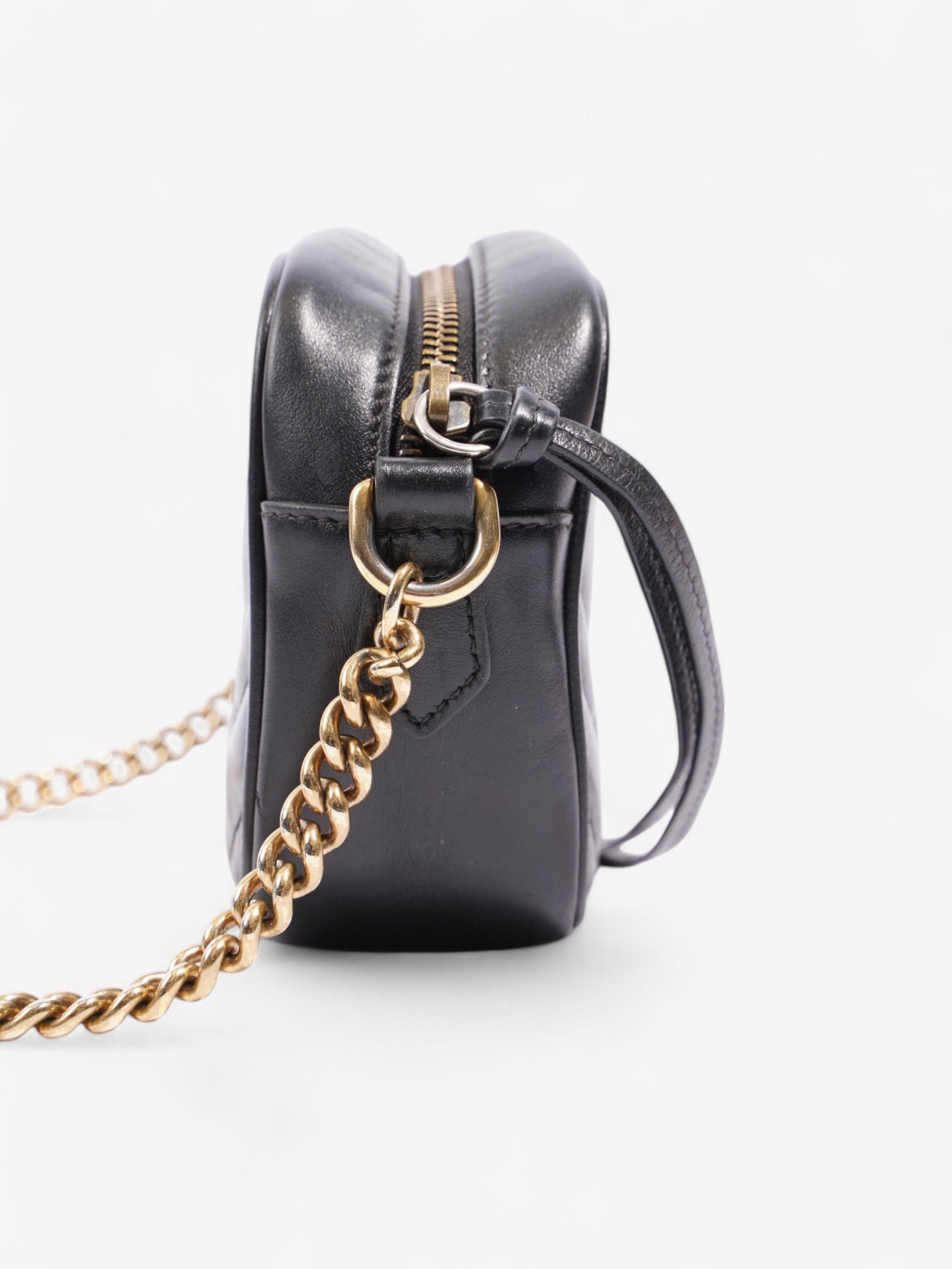 Gucci Marmont  Black Matelasse Leather Mini