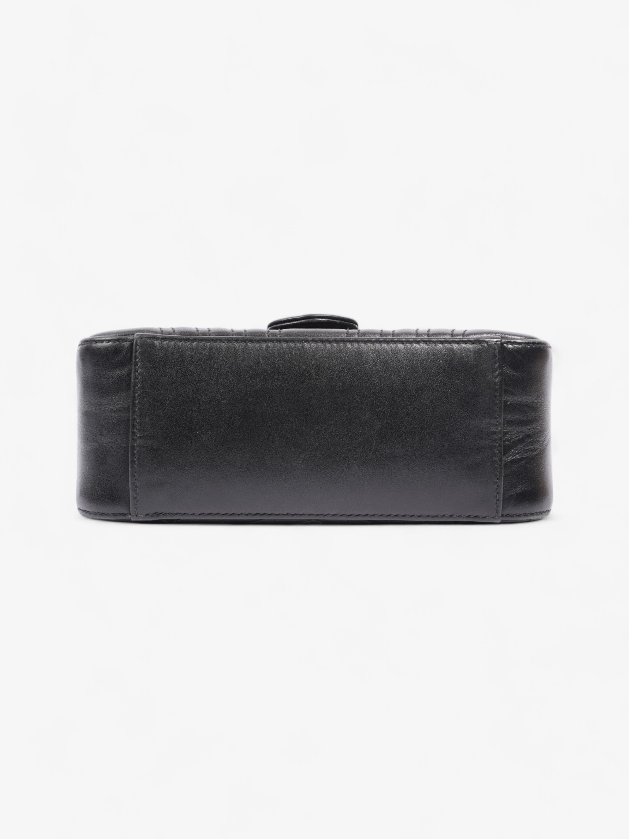 Gucci GG Marmont Mini Top Handle Bag in Quilted Black Leather Black GG Supreme Matelasse Leather Mini
