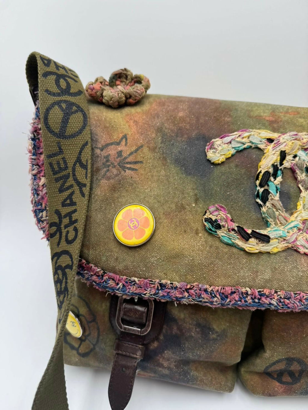 Chanel Graffiti Canvas Messenger Bag – Large Size
