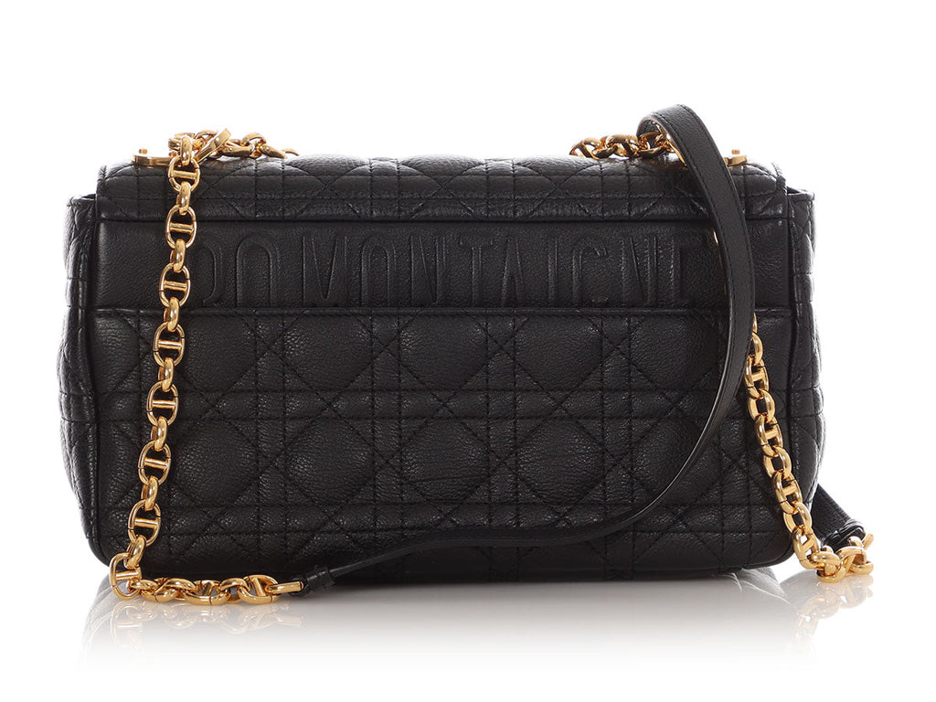 Dior Medium Black Lambskin Caro Bag