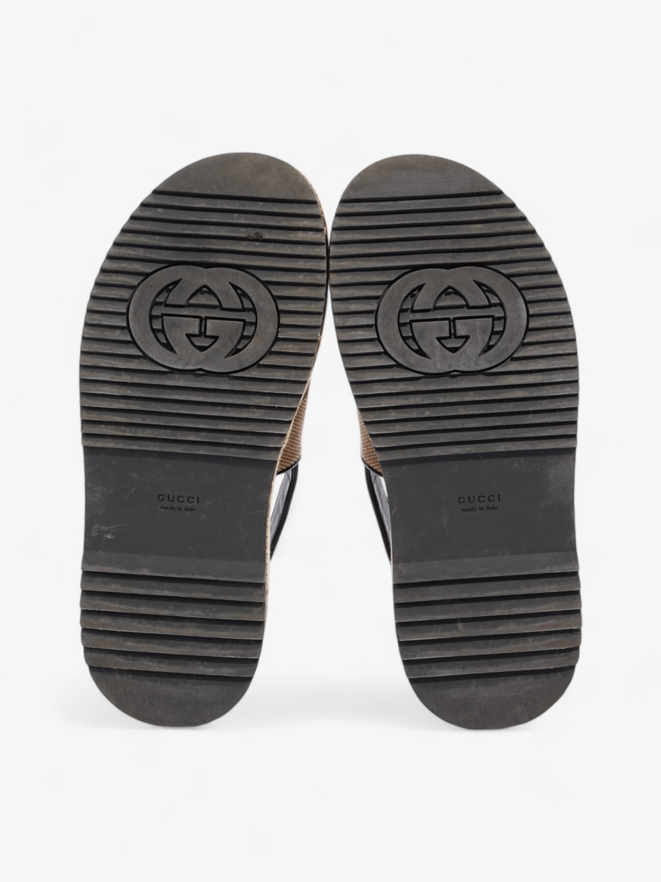 Gucci GG Angelina Platform Sandal GG Supreme / Black Canvas EU 39.5 UK 6.5