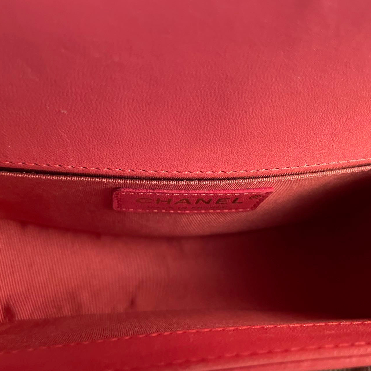 Chanel Lambskin Quilted Small Boy Flap Bag in Pink with Gold Hardware