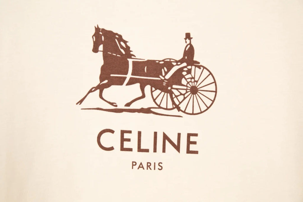 CÉLINE HELOÏSE CUIR CANVAS & CALFSKIN TRIOMPH MEDIUM SHOULDER BAG